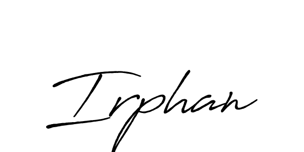 Also You can easily find your signature by using the search form. We will create Irphan name handwritten signature images for you free of cost using Antro_Vectra_Bolder sign style. Irphan signature style 7 images and pictures png