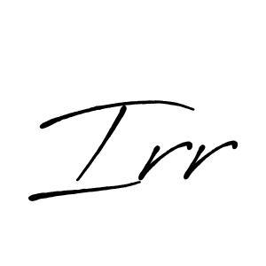 It looks lik you need a new signature style for name Irr. Design unique handwritten (Antro_Vectra_Bolder) signature with our free signature maker in just a few clicks. Irr signature style 7 images and pictures png