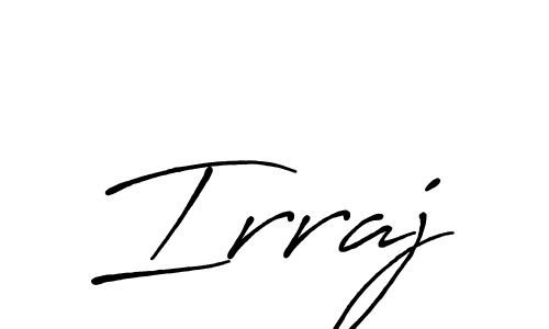 Also we have Irraj name is the best signature style. Create professional handwritten signature collection using Antro_Vectra_Bolder autograph style. Irraj signature style 7 images and pictures png