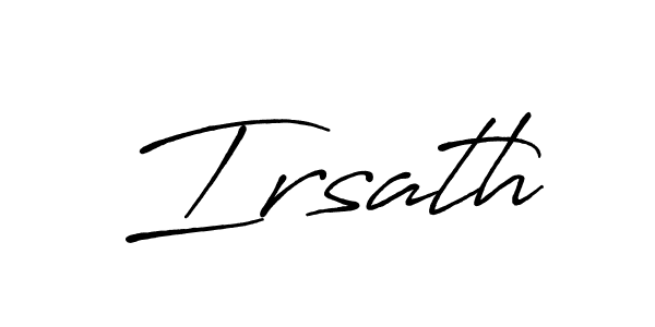 Design your own signature with our free online signature maker. With this signature software, you can create a handwritten (Antro_Vectra_Bolder) signature for name Irsath. Irsath signature style 7 images and pictures png