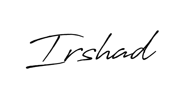 Irshad stylish signature style. Best Handwritten Sign (Antro_Vectra_Bolder) for my name. Handwritten Signature Collection Ideas for my name Irshad. Irshad signature style 7 images and pictures png