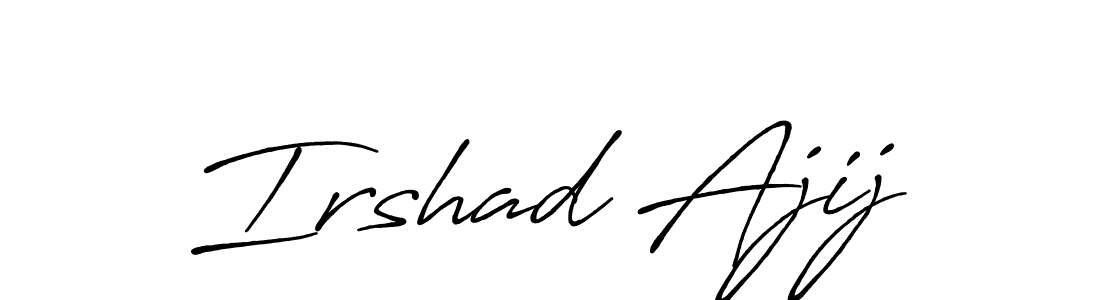 You can use this online signature creator to create a handwritten signature for the name Irshad Ajij. This is the best online autograph maker. Irshad Ajij signature style 7 images and pictures png