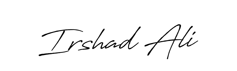 You should practise on your own different ways (Antro_Vectra_Bolder) to write your name (Irshad Ali) in signature. don't let someone else do it for you. Irshad Ali signature style 7 images and pictures png