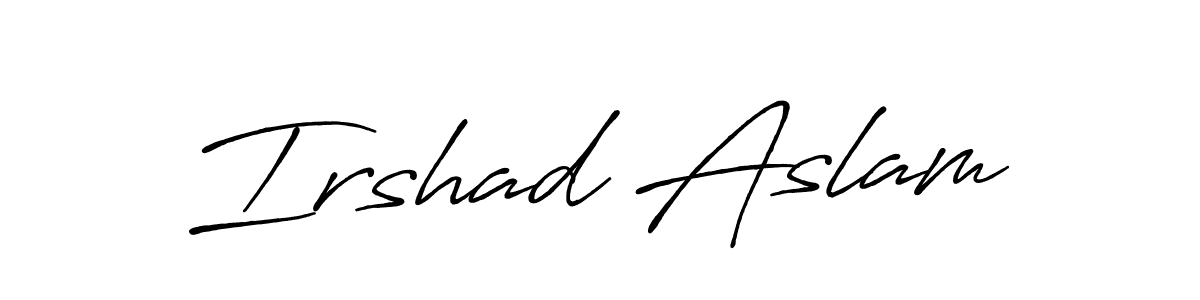 This is the best signature style for the Irshad Aslam name. Also you like these signature font (Antro_Vectra_Bolder). Mix name signature. Irshad Aslam signature style 7 images and pictures png