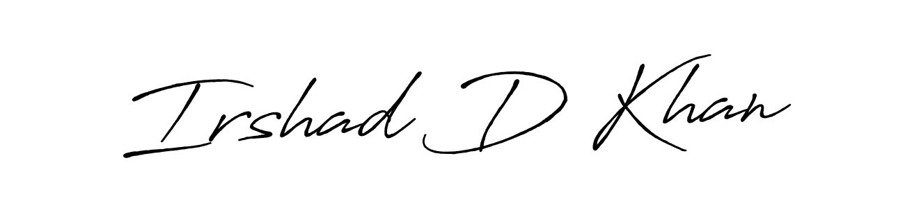This is the best signature style for the Irshad D Khan name. Also you like these signature font (Antro_Vectra_Bolder). Mix name signature. Irshad D Khan signature style 7 images and pictures png