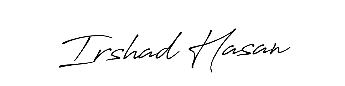 This is the best signature style for the Irshad Hasan name. Also you like these signature font (Antro_Vectra_Bolder). Mix name signature. Irshad Hasan signature style 7 images and pictures png