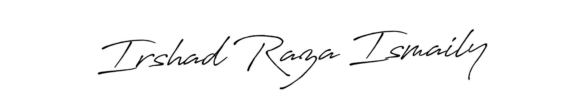 How to Draw Irshad Raza Ismaily signature style? Antro_Vectra_Bolder is a latest design signature styles for name Irshad Raza Ismaily. Irshad Raza Ismaily signature style 7 images and pictures png