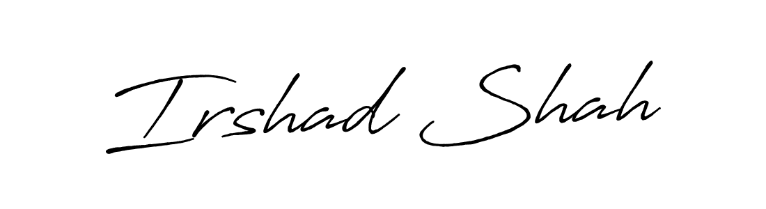 Irshad Shah stylish signature style. Best Handwritten Sign (Antro_Vectra_Bolder) for my name. Handwritten Signature Collection Ideas for my name Irshad Shah. Irshad Shah signature style 7 images and pictures png