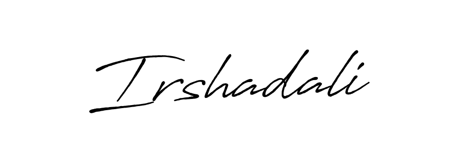 Irshadali stylish signature style. Best Handwritten Sign (Antro_Vectra_Bolder) for my name. Handwritten Signature Collection Ideas for my name Irshadali. Irshadali signature style 7 images and pictures png