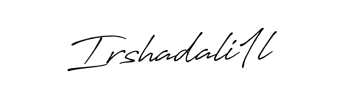 if you are searching for the best signature style for your name Irshadali1l. so please give up your signature search. here we have designed multiple signature styles  using Antro_Vectra_Bolder. Irshadali1l signature style 7 images and pictures png
