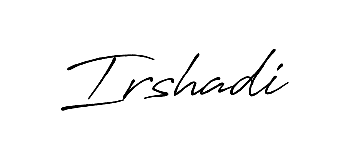 Here are the top 10 professional signature styles for the name Irshadi. These are the best autograph styles you can use for your name. Irshadi signature style 7 images and pictures png