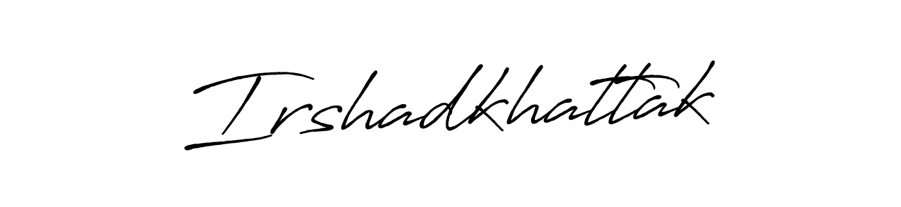 It looks lik you need a new signature style for name Irshadkhattak. Design unique handwritten (Antro_Vectra_Bolder) signature with our free signature maker in just a few clicks. Irshadkhattak signature style 7 images and pictures png