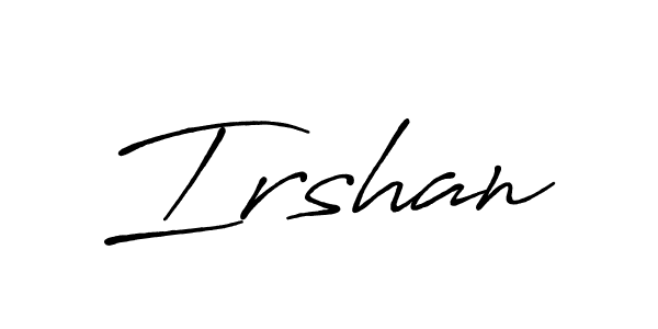 Irshan stylish signature style. Best Handwritten Sign (Antro_Vectra_Bolder) for my name. Handwritten Signature Collection Ideas for my name Irshan. Irshan signature style 7 images and pictures png