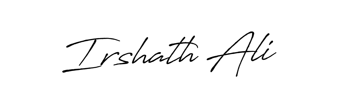 Make a beautiful signature design for name Irshath Ali. Use this online signature maker to create a handwritten signature for free. Irshath Ali signature style 7 images and pictures png