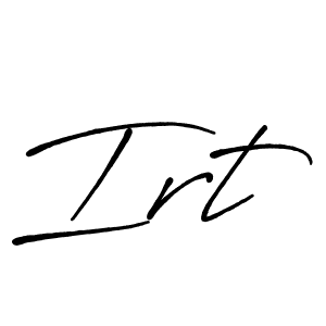 You should practise on your own different ways (Antro_Vectra_Bolder) to write your name (Irt) in signature. don't let someone else do it for you. Irt signature style 7 images and pictures png
