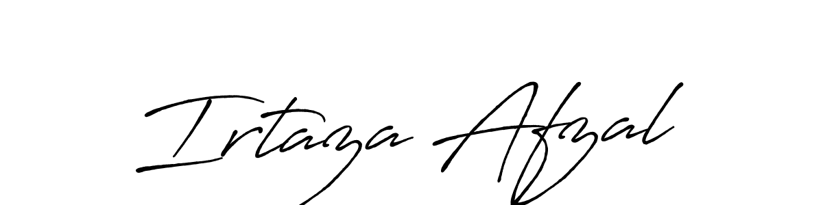 How to make Irtaza Afzal signature? Antro_Vectra_Bolder is a professional autograph style. Create handwritten signature for Irtaza Afzal name. Irtaza Afzal signature style 7 images and pictures png