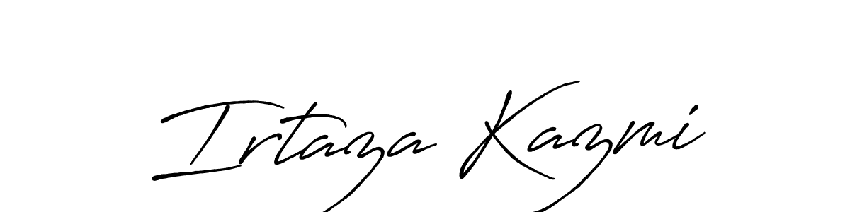 Once you've used our free online signature maker to create your best signature Antro_Vectra_Bolder style, it's time to enjoy all of the benefits that Irtaza Kazmi name signing documents. Irtaza Kazmi signature style 7 images and pictures png