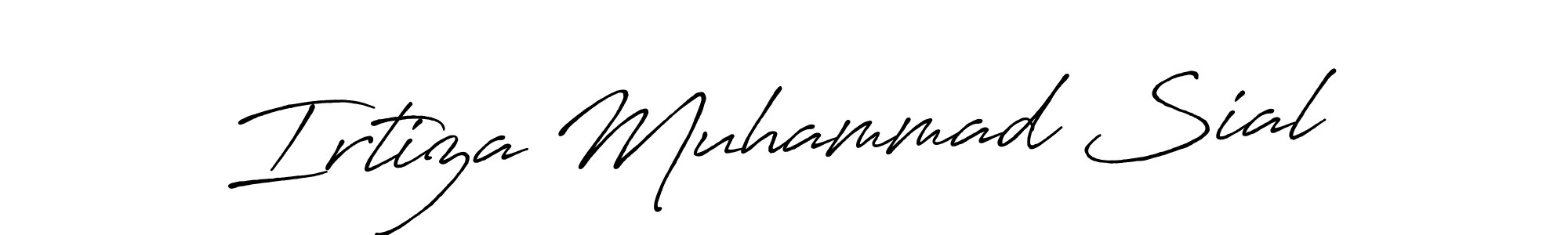 Antro_Vectra_Bolder is a professional signature style that is perfect for those who want to add a touch of class to their signature. It is also a great choice for those who want to make their signature more unique. Get Irtiza Muhammad Sial name to fancy signature for free. Irtiza Muhammad Sial signature style 7 images and pictures png