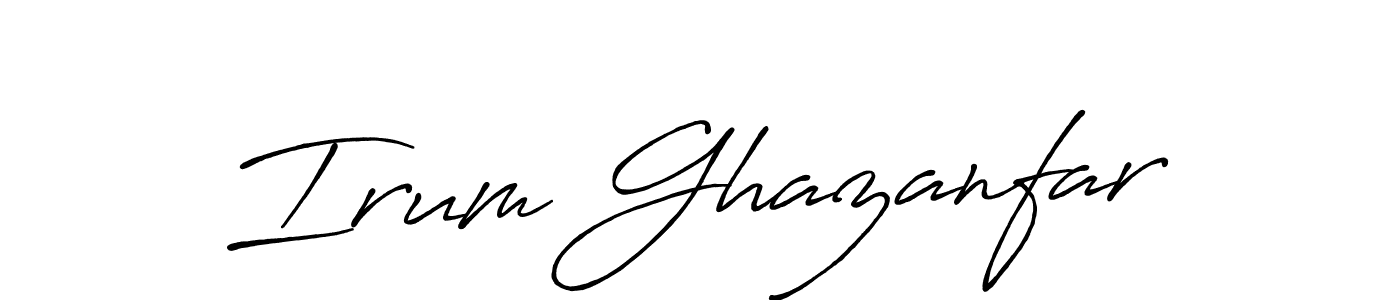 Here are the top 10 professional signature styles for the name Irum Ghazanfar. These are the best autograph styles you can use for your name. Irum Ghazanfar signature style 7 images and pictures png