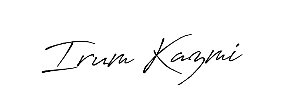 Similarly Antro_Vectra_Bolder is the best handwritten signature design. Signature creator online .You can use it as an online autograph creator for name Irum Kazmi. Irum Kazmi signature style 7 images and pictures png