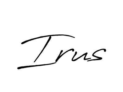 Make a beautiful signature design for name Irus. Use this online signature maker to create a handwritten signature for free. Irus signature style 7 images and pictures png