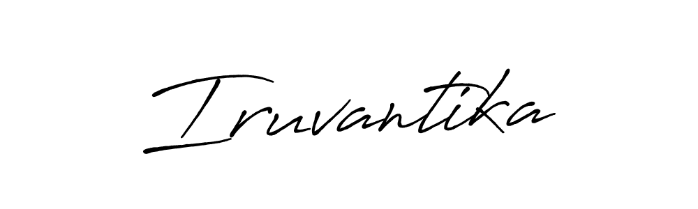 Also we have Iruvantika name is the best signature style. Create professional handwritten signature collection using Antro_Vectra_Bolder autograph style. Iruvantika signature style 7 images and pictures png