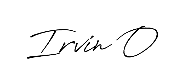 Make a beautiful signature design for name Irvin O. With this signature (Antro_Vectra_Bolder) style, you can create a handwritten signature for free. Irvin O signature style 7 images and pictures png