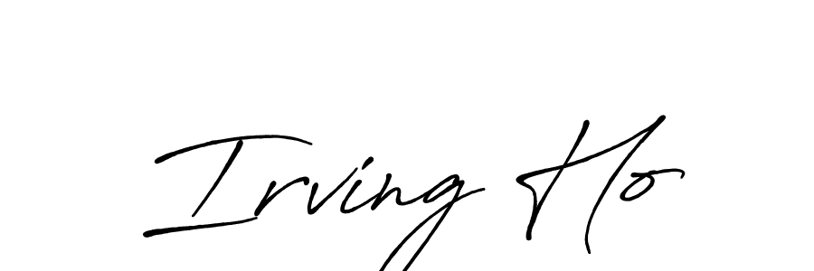 Also You can easily find your signature by using the search form. We will create Irving Ho name handwritten signature images for you free of cost using Antro_Vectra_Bolder sign style. Irving Ho signature style 7 images and pictures png