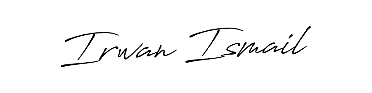 if you are searching for the best signature style for your name Irwan Ismail. so please give up your signature search. here we have designed multiple signature styles  using Antro_Vectra_Bolder. Irwan Ismail signature style 7 images and pictures png