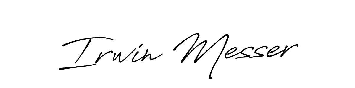 Antro_Vectra_Bolder is a professional signature style that is perfect for those who want to add a touch of class to their signature. It is also a great choice for those who want to make their signature more unique. Get Irwin Messer name to fancy signature for free. Irwin Messer signature style 7 images and pictures png