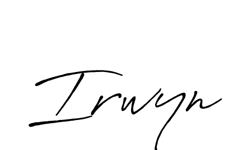 How to make Irwyn signature? Antro_Vectra_Bolder is a professional autograph style. Create handwritten signature for Irwyn name. Irwyn signature style 7 images and pictures png