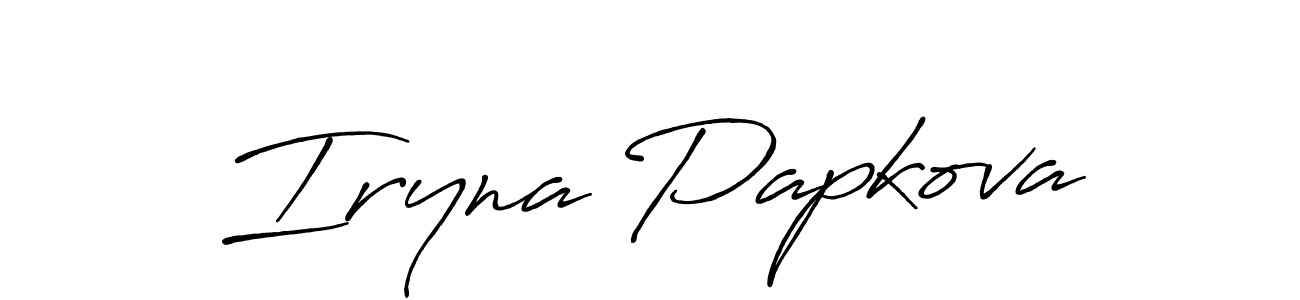 The best way (Antro_Vectra_Bolder) to make a short signature is to pick only two or three words in your name. The name Iryna Papkova include a total of six letters. For converting this name. Iryna Papkova signature style 7 images and pictures png
