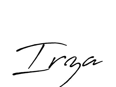 Design your own signature with our free online signature maker. With this signature software, you can create a handwritten (Antro_Vectra_Bolder) signature for name Irza. Irza signature style 7 images and pictures png