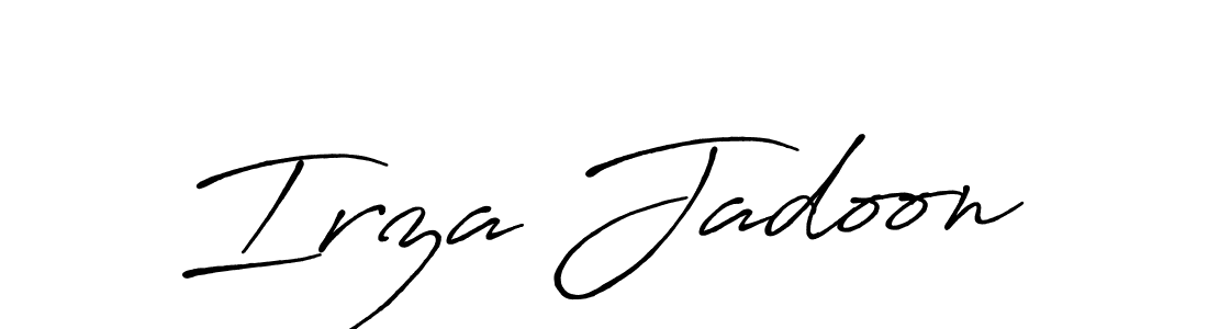 Similarly Antro_Vectra_Bolder is the best handwritten signature design. Signature creator online .You can use it as an online autograph creator for name Irza Jadoon. Irza Jadoon signature style 7 images and pictures png