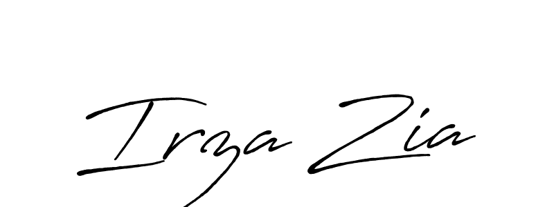 You should practise on your own different ways (Antro_Vectra_Bolder) to write your name (Irza Zia) in signature. don't let someone else do it for you. Irza Zia signature style 7 images and pictures png