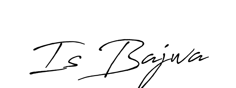 Best and Professional Signature Style for Is Bajwa. Antro_Vectra_Bolder Best Signature Style Collection. Is Bajwa signature style 7 images and pictures png