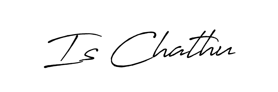 Create a beautiful signature design for name Is Chathu. With this signature (Antro_Vectra_Bolder) fonts, you can make a handwritten signature for free. Is Chathu signature style 7 images and pictures png