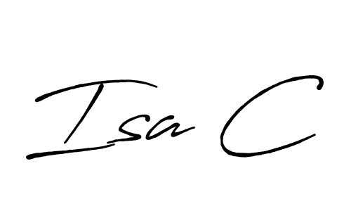 This is the best signature style for the Isa C name. Also you like these signature font (Antro_Vectra_Bolder). Mix name signature. Isa C signature style 7 images and pictures png