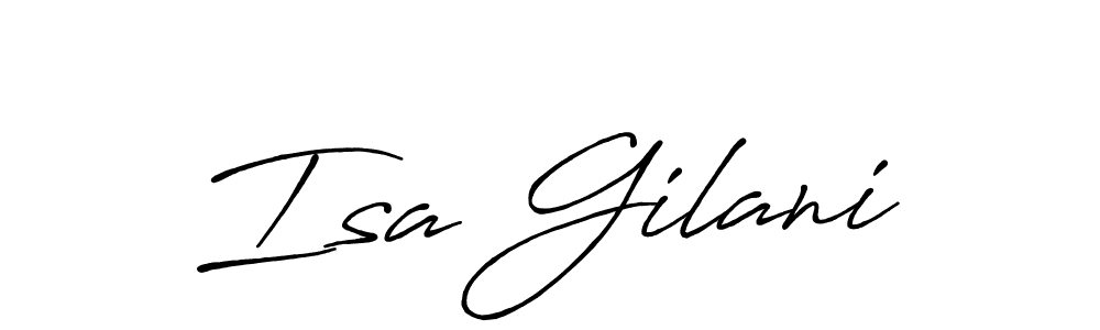 if you are searching for the best signature style for your name Isa Gilani. so please give up your signature search. here we have designed multiple signature styles  using Antro_Vectra_Bolder. Isa Gilani signature style 7 images and pictures png