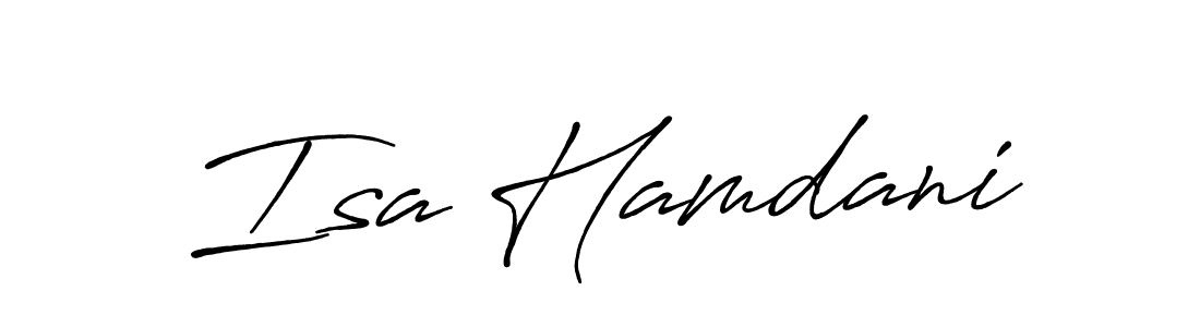 You should practise on your own different ways (Antro_Vectra_Bolder) to write your name (Isa Hamdani) in signature. don't let someone else do it for you. Isa Hamdani signature style 7 images and pictures png