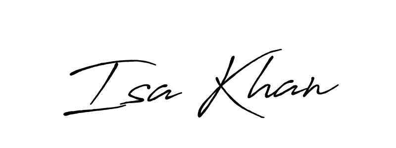 Also we have Isa Khan name is the best signature style. Create professional handwritten signature collection using Antro_Vectra_Bolder autograph style. Isa Khan signature style 7 images and pictures png
