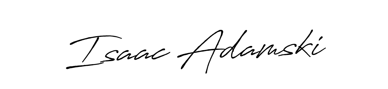 Also You can easily find your signature by using the search form. We will create Isaac Adamski name handwritten signature images for you free of cost using Antro_Vectra_Bolder sign style. Isaac Adamski signature style 7 images and pictures png
