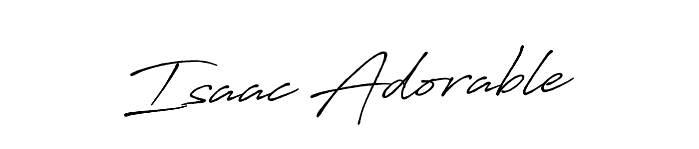 Use a signature maker to create a handwritten signature online. With this signature software, you can design (Antro_Vectra_Bolder) your own signature for name Isaac Adorable. Isaac Adorable signature style 7 images and pictures png