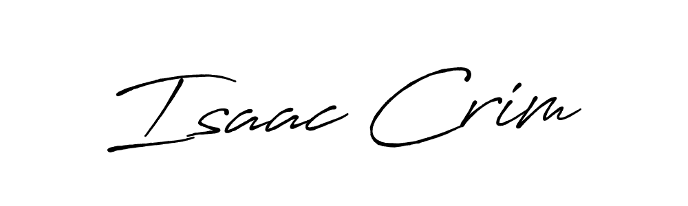 Make a beautiful signature design for name Isaac Crim. With this signature (Antro_Vectra_Bolder) style, you can create a handwritten signature for free. Isaac Crim signature style 7 images and pictures png