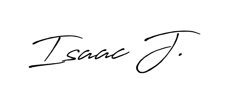 Also You can easily find your signature by using the search form. We will create Isaac J. name handwritten signature images for you free of cost using Antro_Vectra_Bolder sign style. Isaac J. signature style 7 images and pictures png