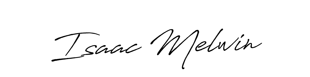 Create a beautiful signature design for name Isaac Melwin. With this signature (Antro_Vectra_Bolder) fonts, you can make a handwritten signature for free. Isaac Melwin signature style 7 images and pictures png