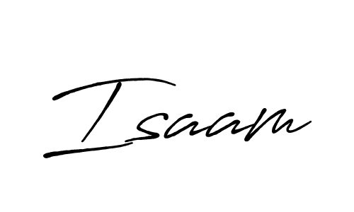 Design your own signature with our free online signature maker. With this signature software, you can create a handwritten (Antro_Vectra_Bolder) signature for name Isaam. Isaam signature style 7 images and pictures png