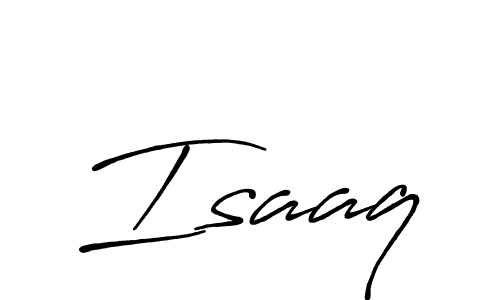 How to make Isaaq signature? Antro_Vectra_Bolder is a professional autograph style. Create handwritten signature for Isaaq name. Isaaq signature style 7 images and pictures png