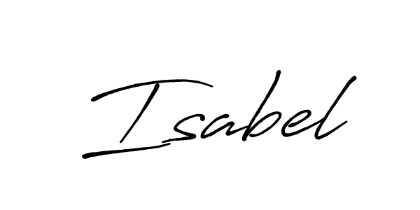 The best way (Antro_Vectra_Bolder) to make a short signature is to pick only two or three words in your name. The name Isabel include a total of six letters. For converting this name. Isabel signature style 7 images and pictures png