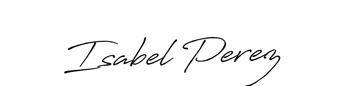 Make a short Isabel Perez signature style. Manage your documents anywhere anytime using Antro_Vectra_Bolder. Create and add eSignatures, submit forms, share and send files easily. Isabel Perez signature style 7 images and pictures png